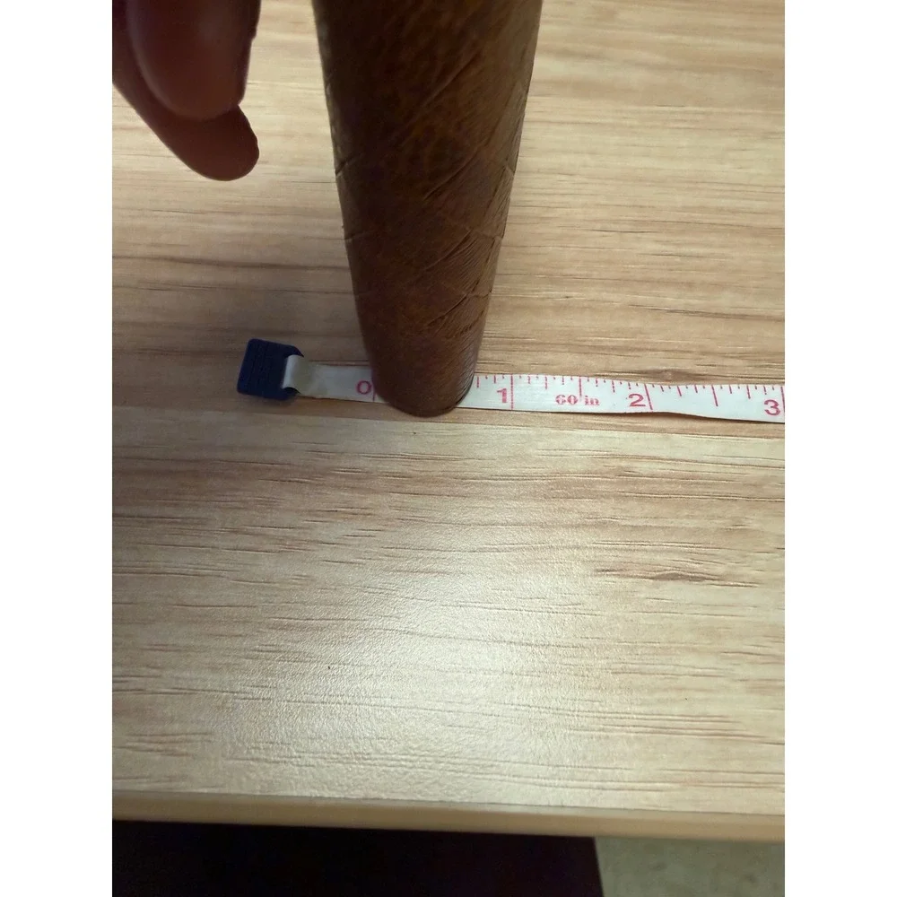 Grenobil Mens Bifold Wallet Cognac Brown Textured Quilted PVC ID Window Zip